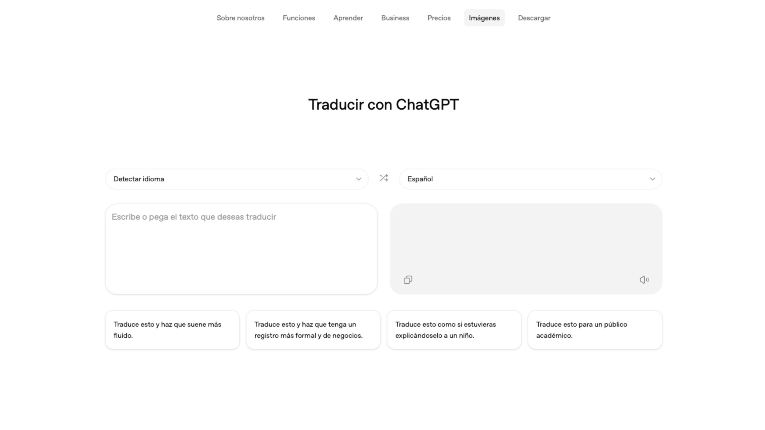 Traducir con ChatGPT