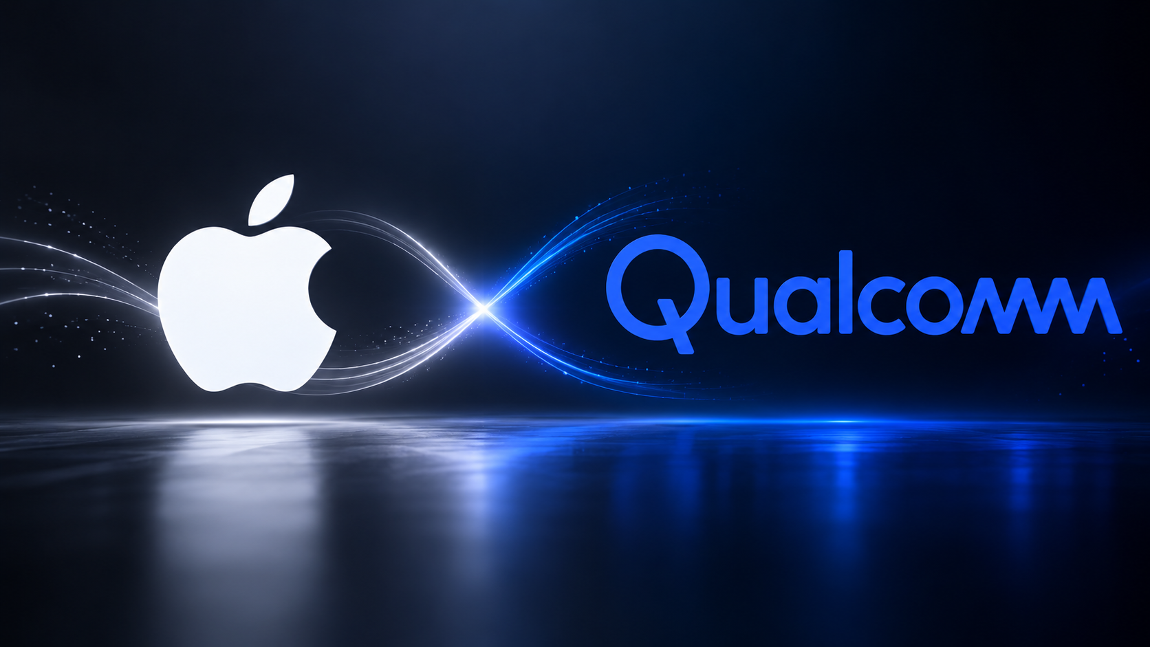 Apple & Qualcomm logos